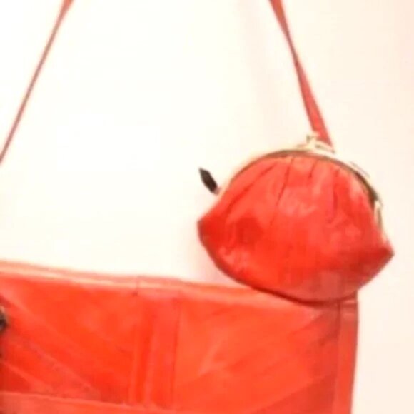 Vintage ELLSKIN PURSE & Coin Wallet Purse Vintage Clutch Purse Evening Bag - Picture 1 of 9